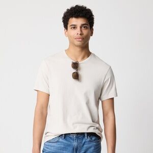 J.Crew Men’s Slim-Washed Cotton T-Shirt Size Small Stone Beige Crewneck Tee NWT